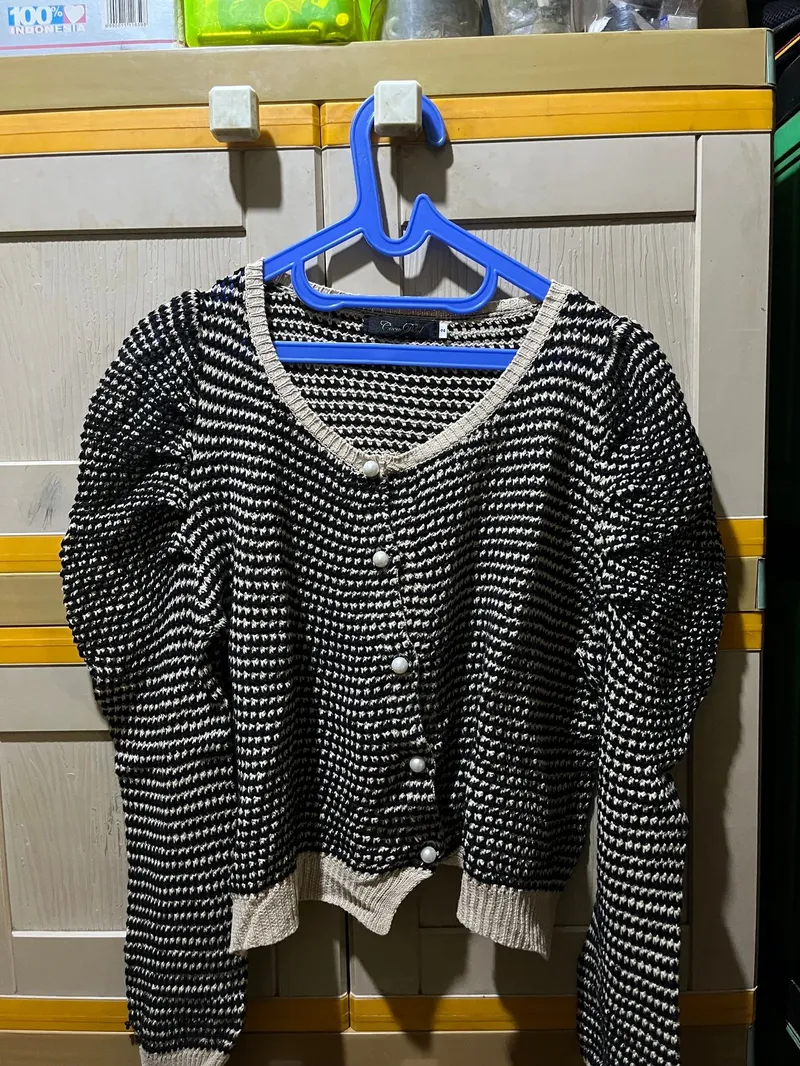 Casual Blazer Wanita brown photo 1