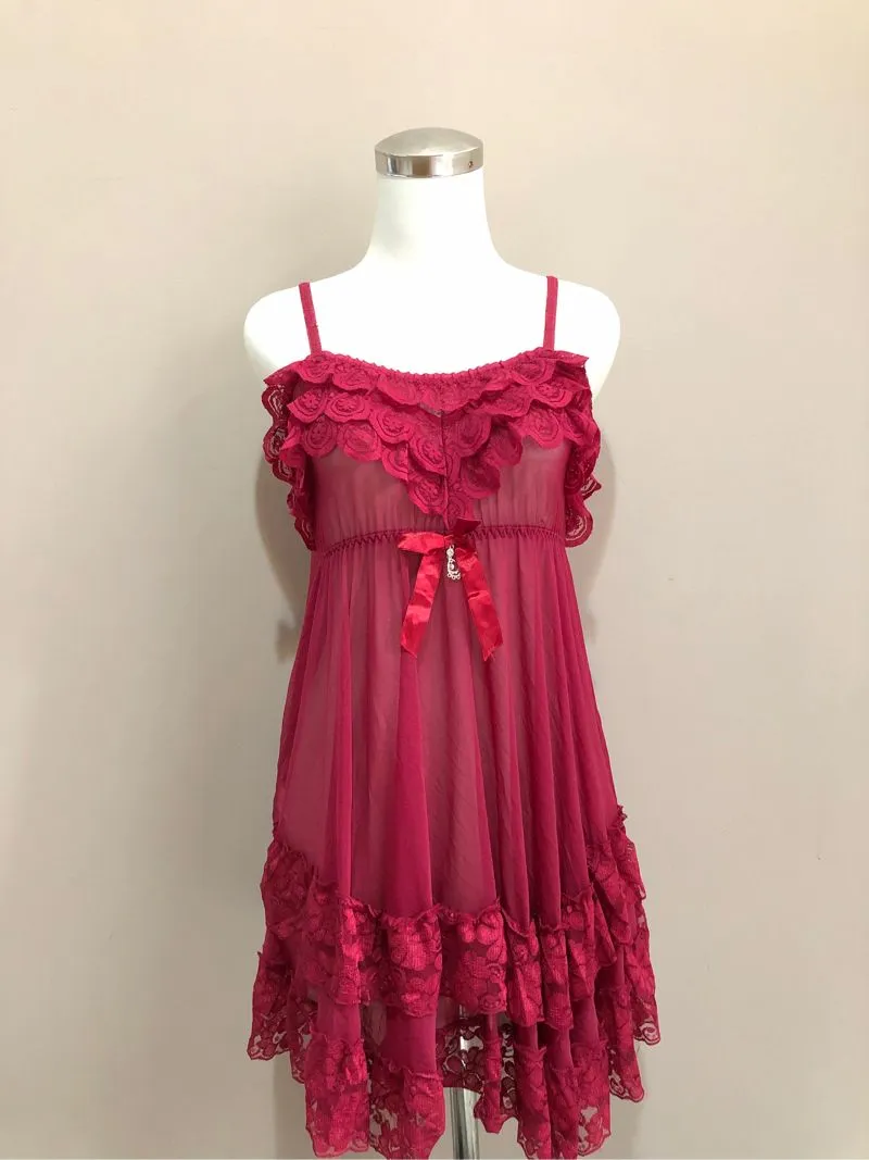 Lingerie Merah Maroon photo 1