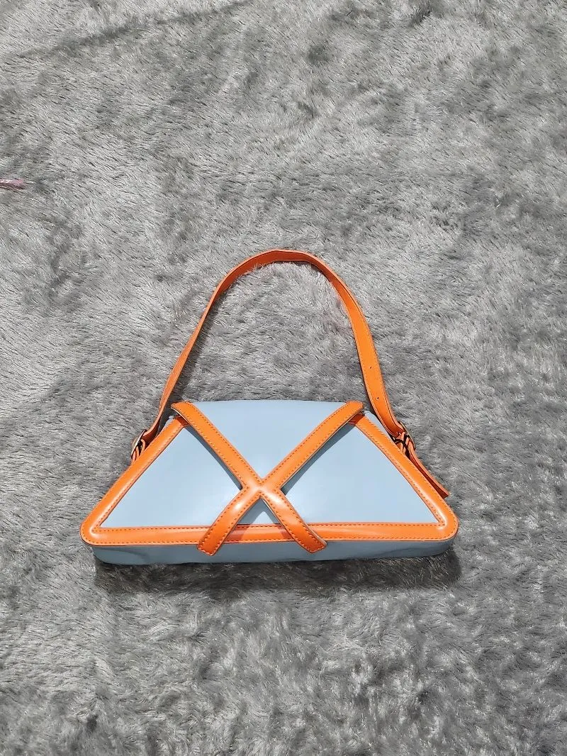 Minimalist Casual Shoulder bag Wanita multicolor orange photo 1