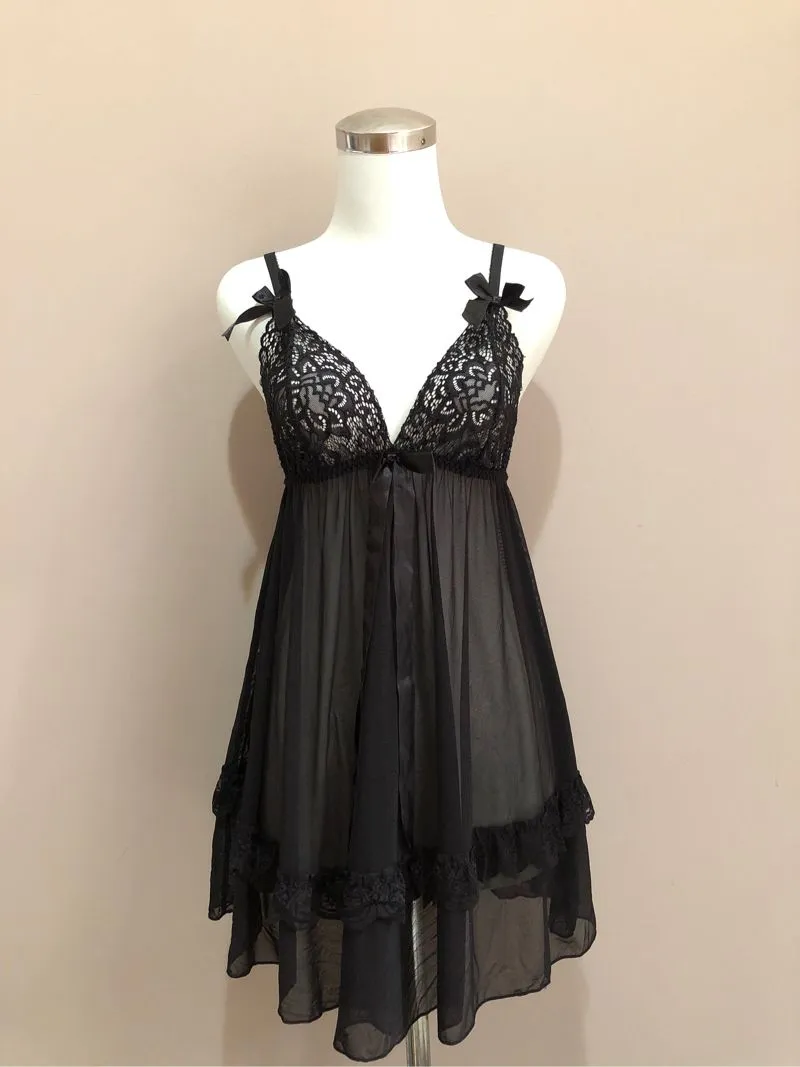 Lingerie G-string Hitam photo 1