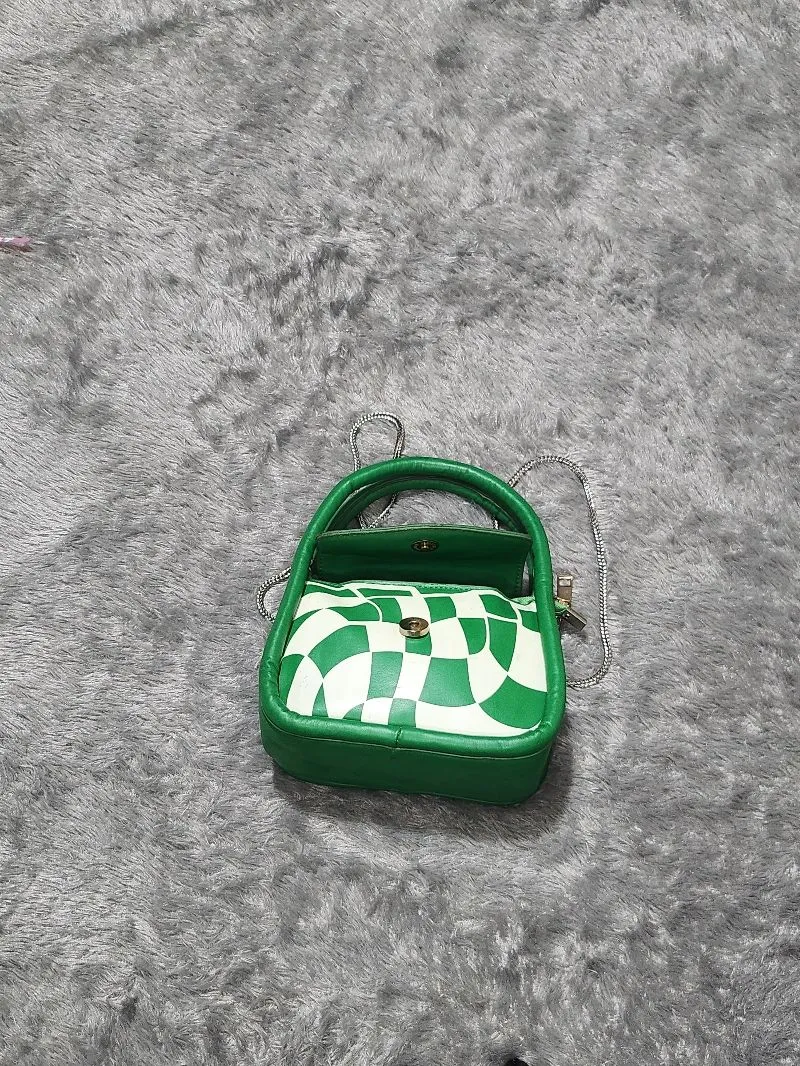 Minimalist Casual Handbag Wanita multicolor green photo 1