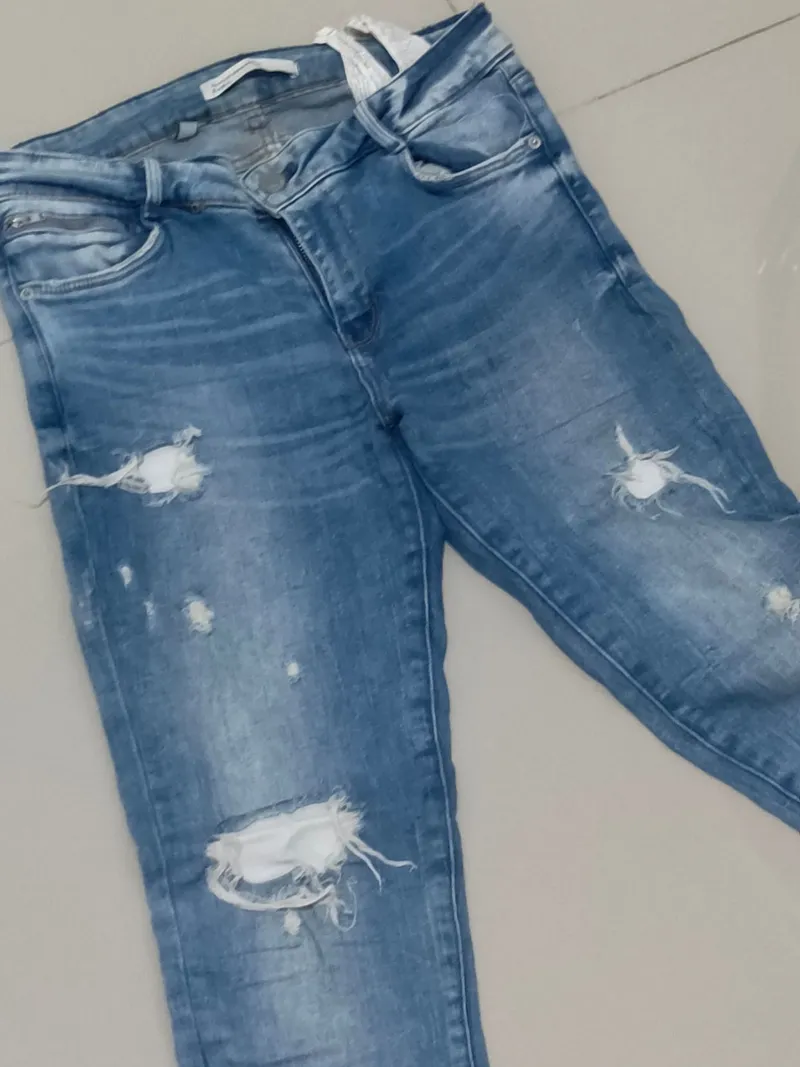 ZARA Vintage Skinny jeans Wanita navy photo 1