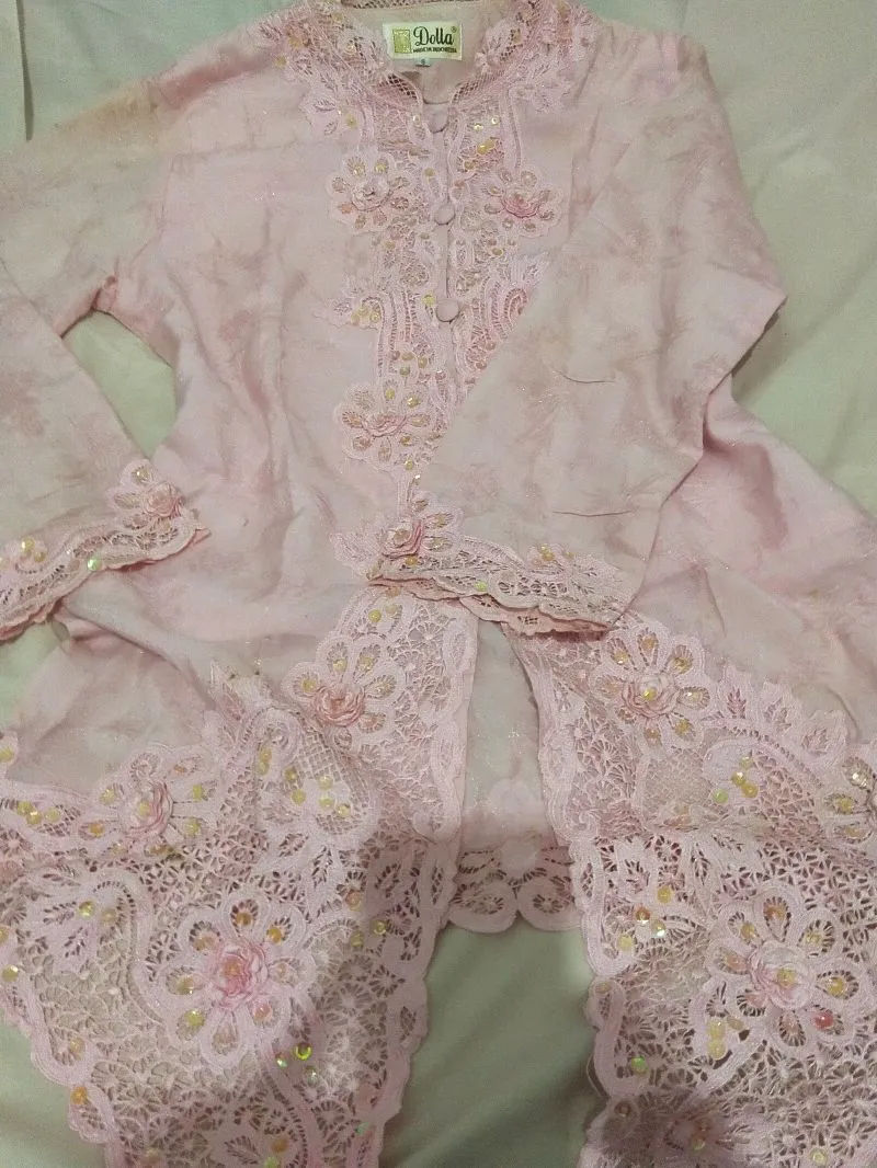 Combo kebaya pinky and blue old vintage photo 1