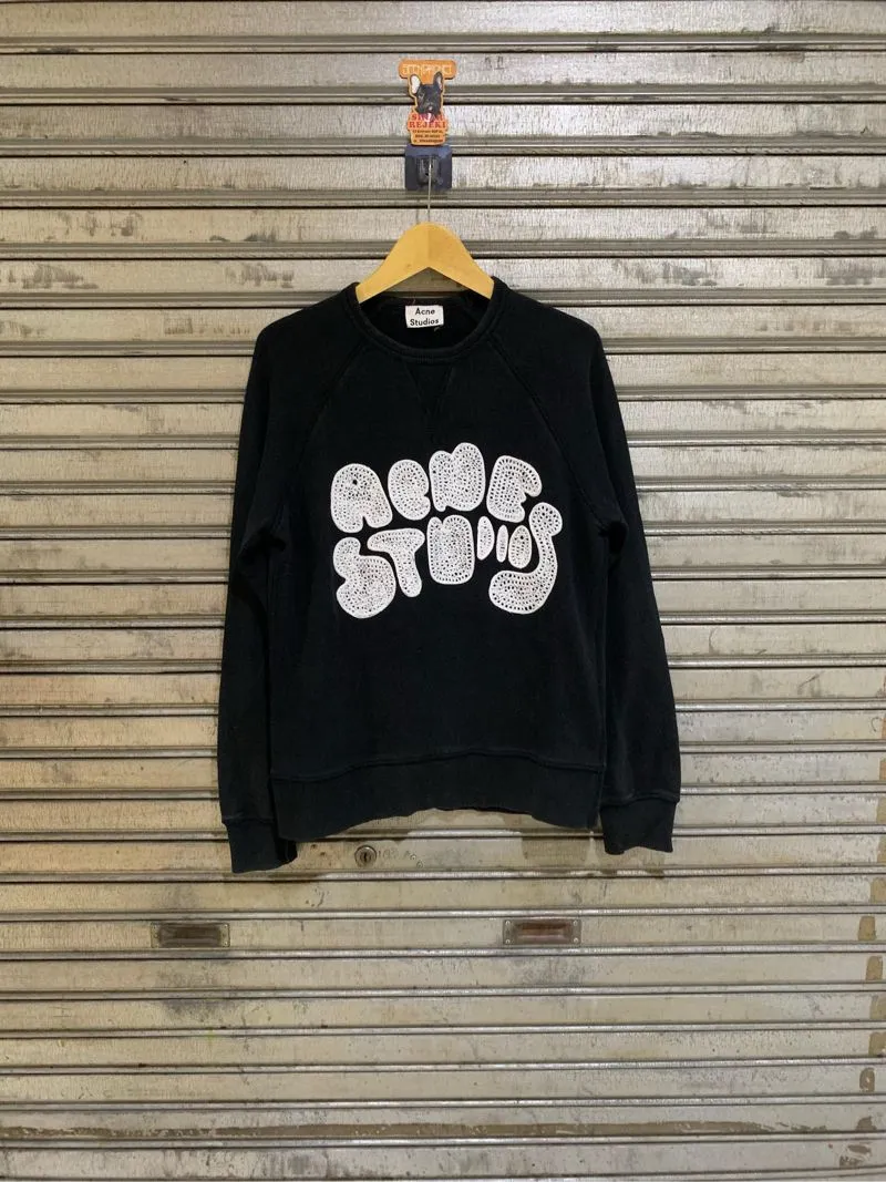 ACNE STUDIOS Crewneck Bubble Logo Sweater - Preloved
