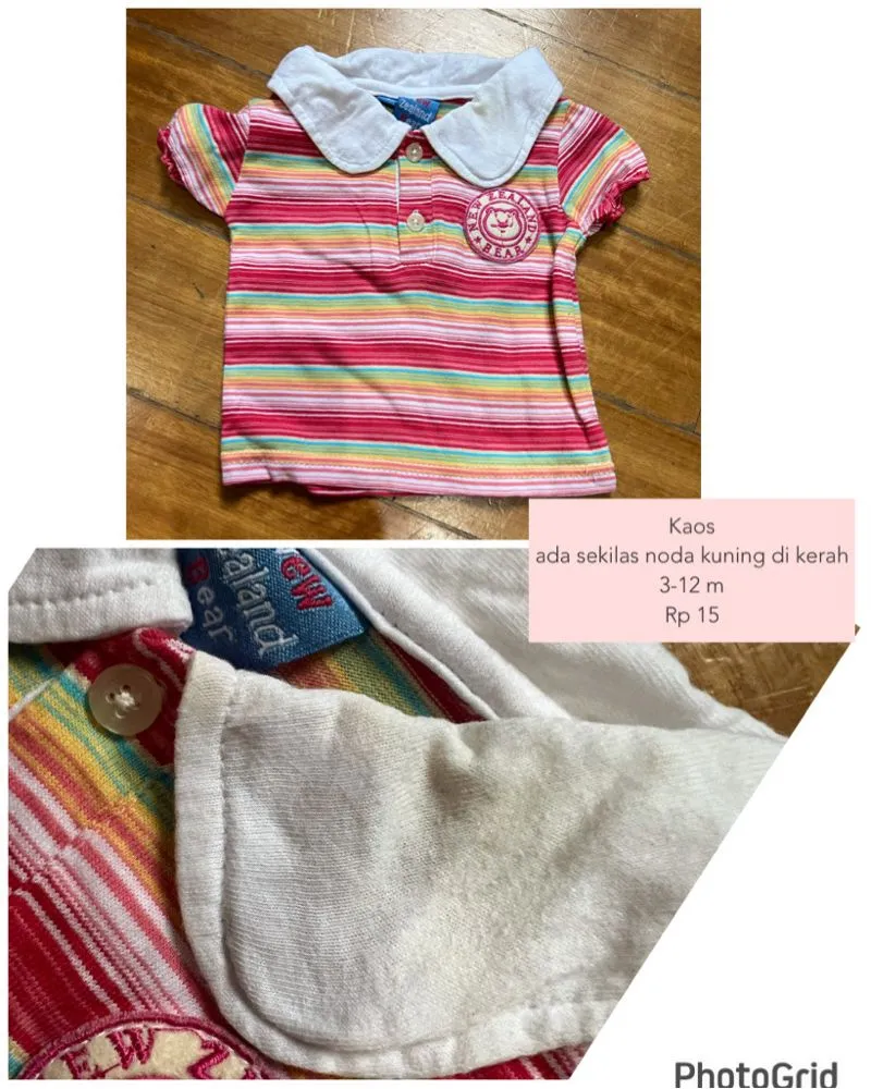 Kaos kerah 3-12m photo 1