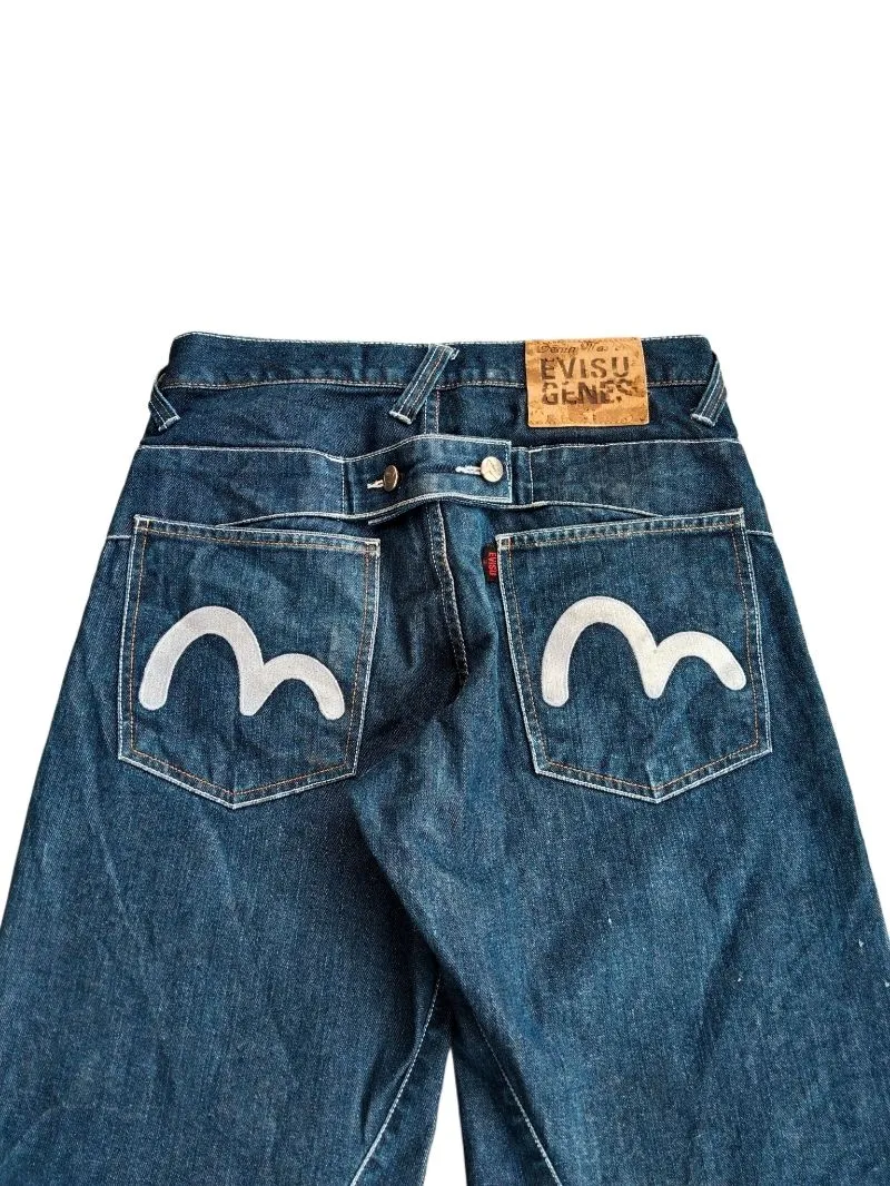 Evisu back pattern on pocket jorts  photo 1