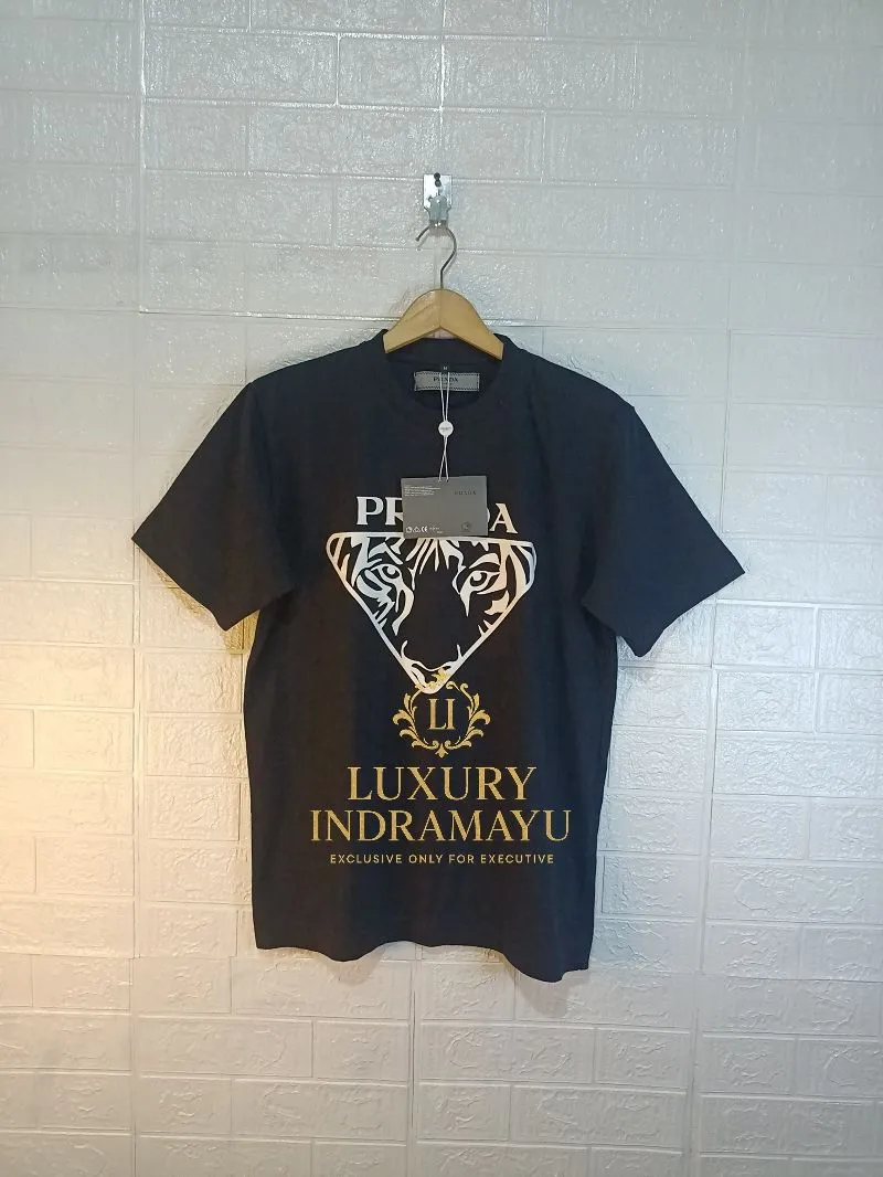 Prada triangle Tiger logo T-shirt  photo 1