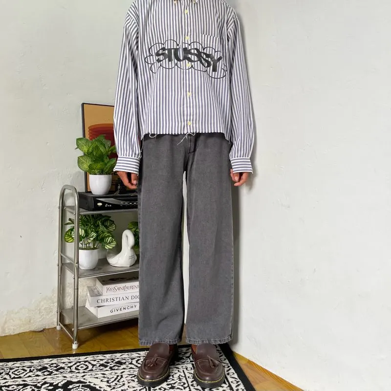 Loose fit jeans small size baggy grey photo 1