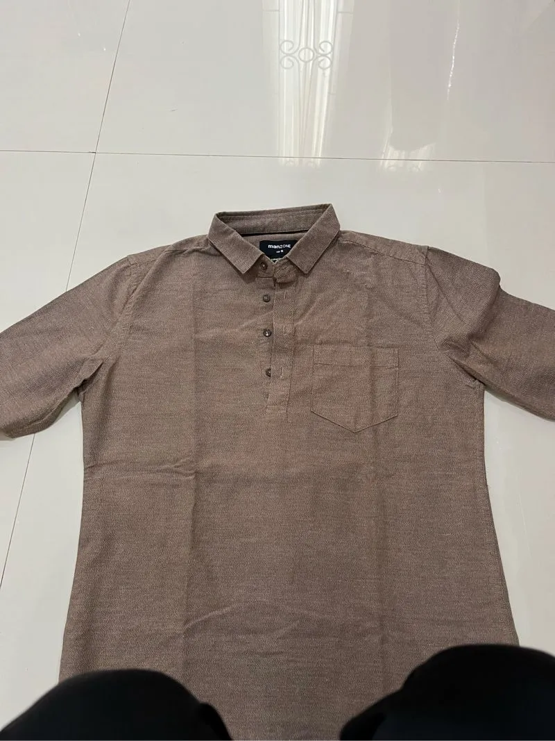 Minimalist Casual Suit Pria brown photo 1