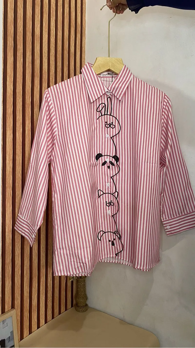 Panda Stripey Pink photo 1