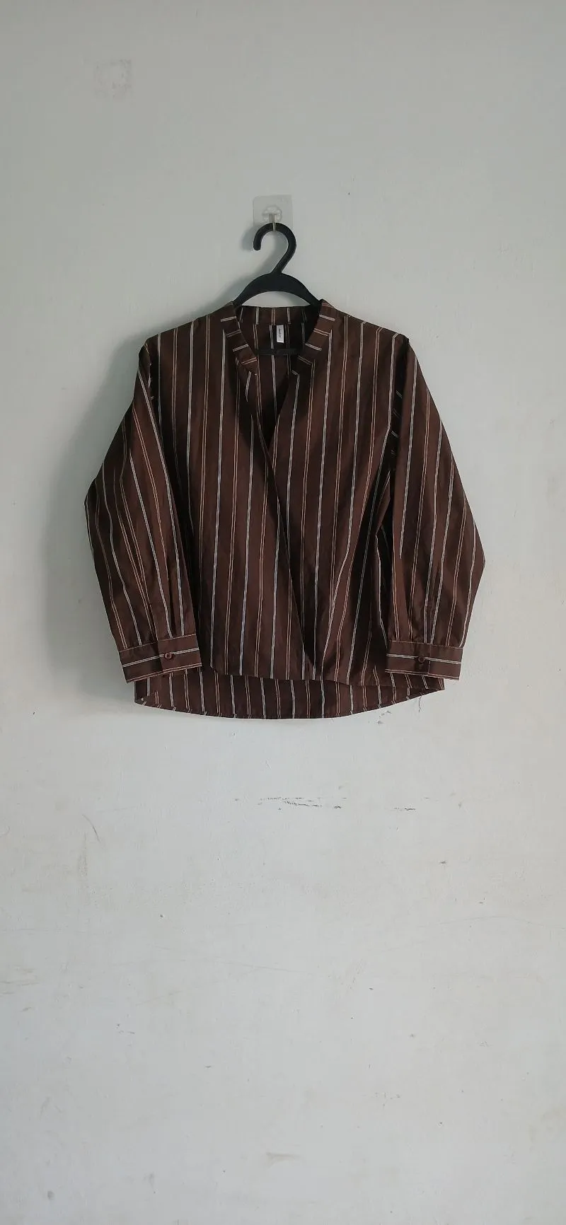 Blouse salur coklat mahogany photo 1