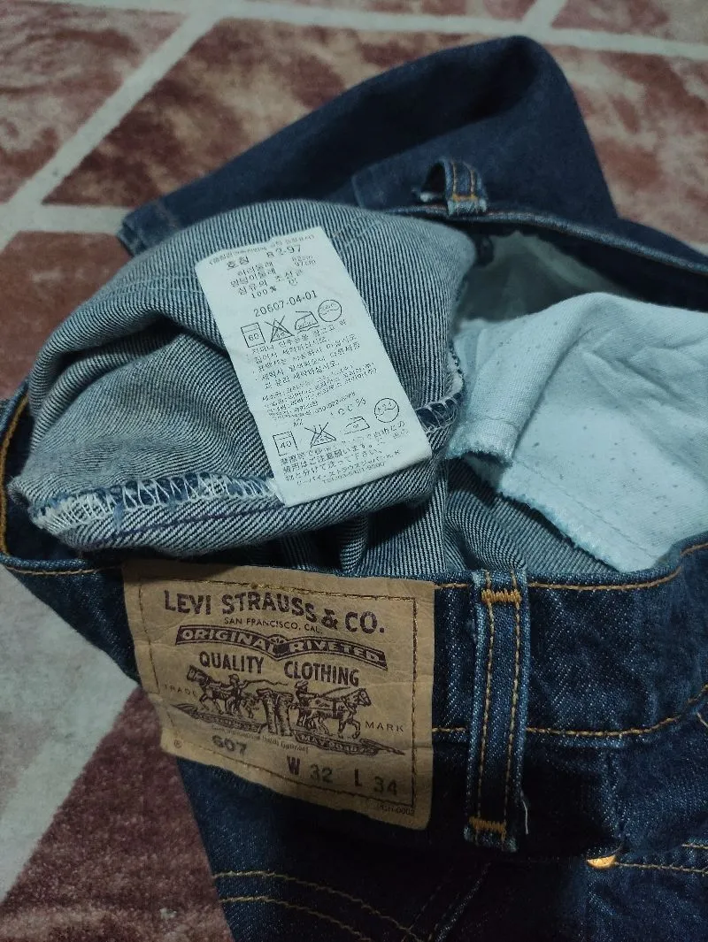 Levis 607 Orange Tab Dark Blue
