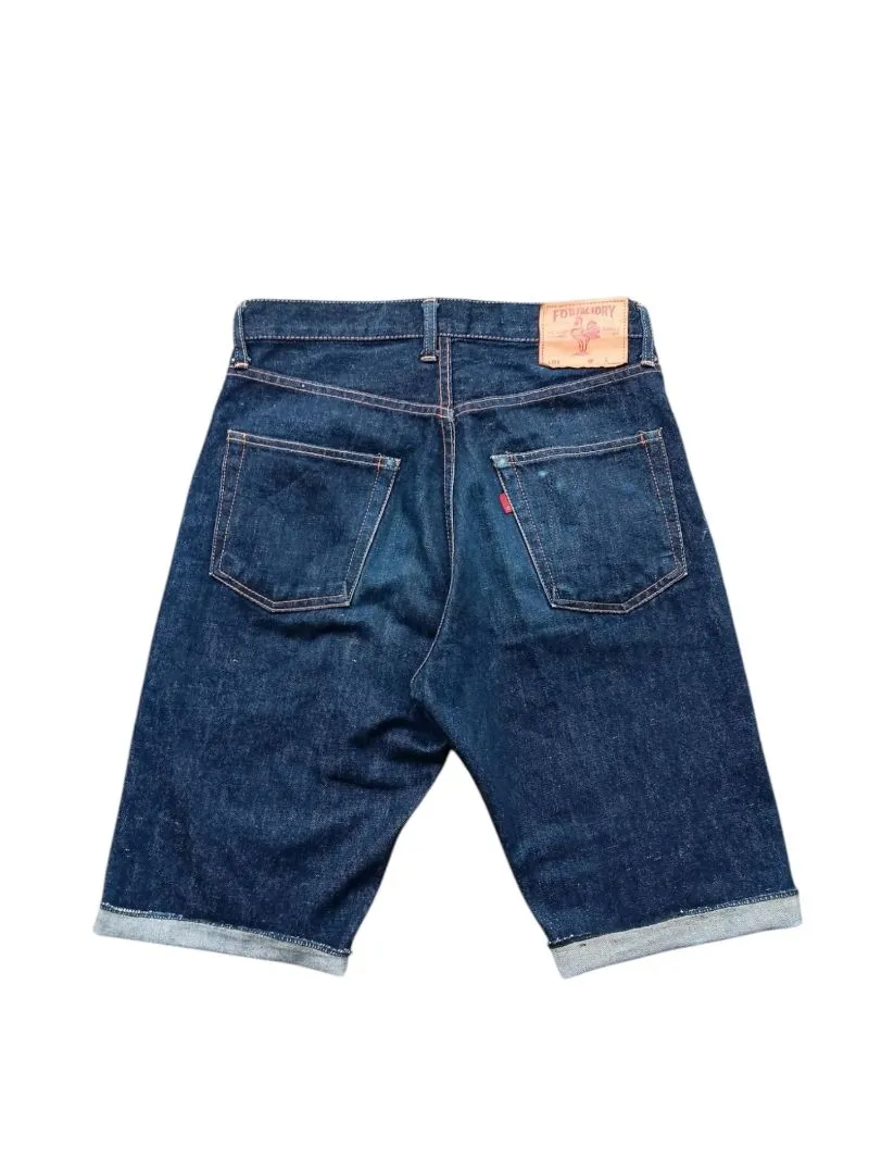 FOB factory japan indigo selvedge shorts denim  photo 1