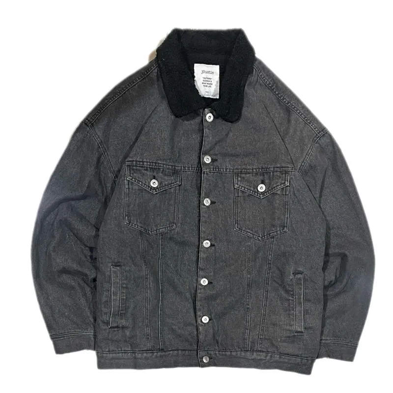 Joutie Tokyo Japanese Brand Heavyweight Trucker Washed Black photo 1