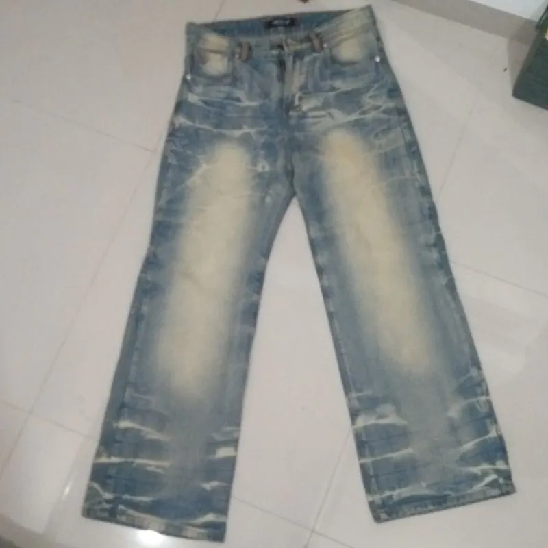 H1 baggy - Cream blue - Celana Jeans photo 1