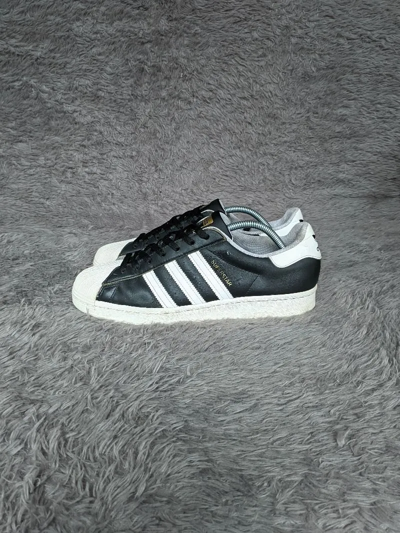 ADIDAS SUPERSTAR BLACK WHITE SECOND 43