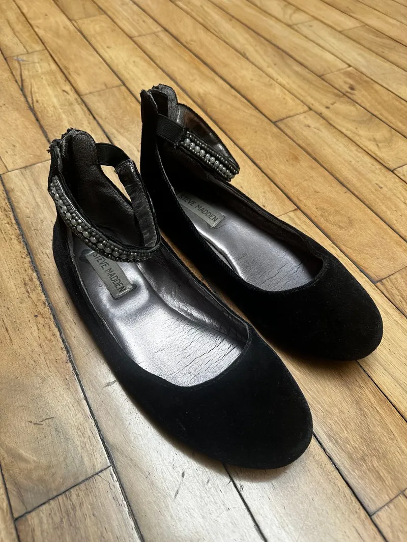 Steve Madden Vintage Indie Flat Wanita black photo 1