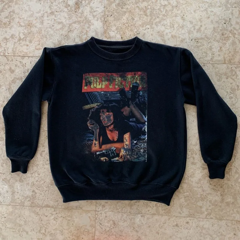 pulp fiction printed sweatshirt photo 1