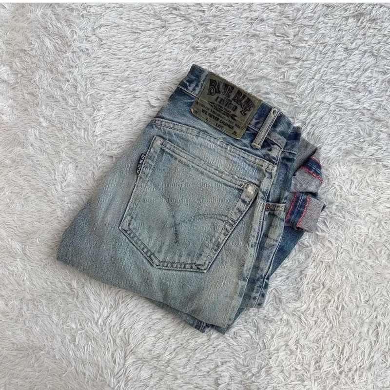 Grunge Emo Jeans Pria blue photo 1
