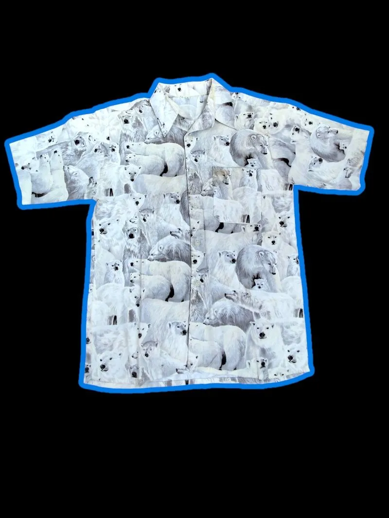 Kemeja Motif Beruang photo 1