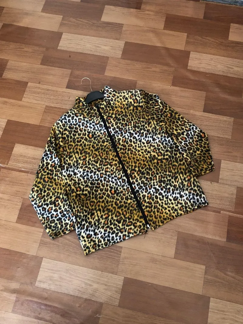 jacket lembut motif leopard photo 1