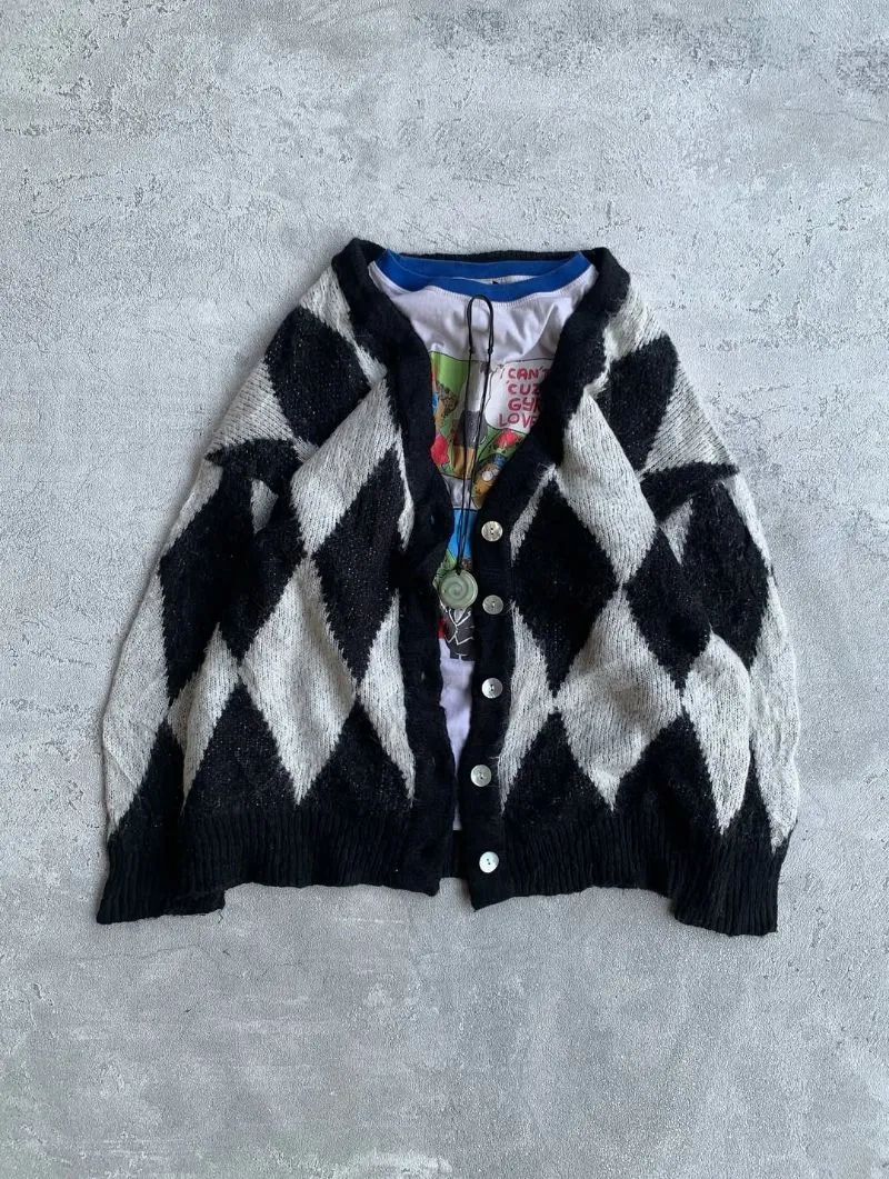 Cardigan vintage mohair patterned by Jeanasis photo 1