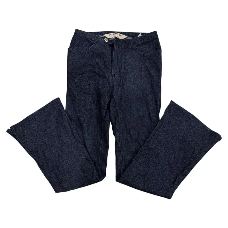 Vintage Bootcut Glitter Flare Denim Pants photo 1