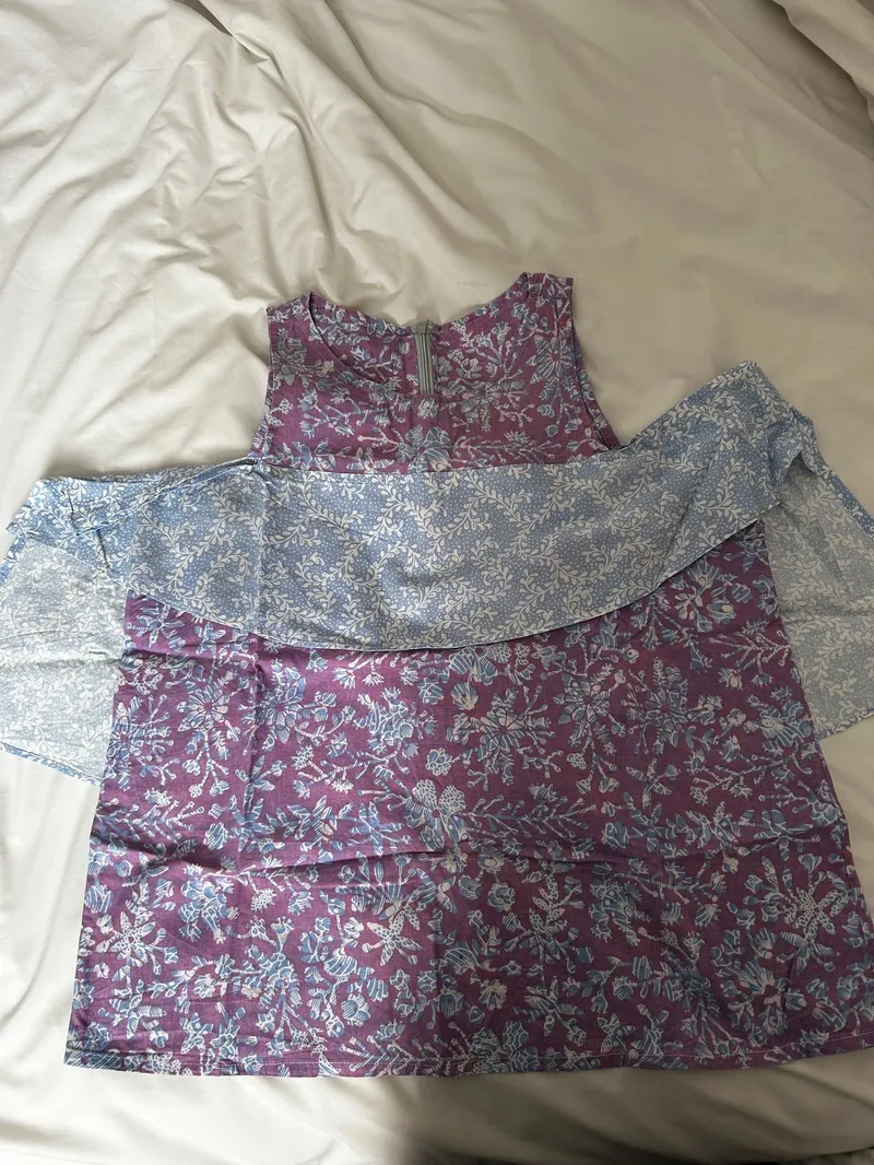 Batik Cami top Wanita purple pink photo 1