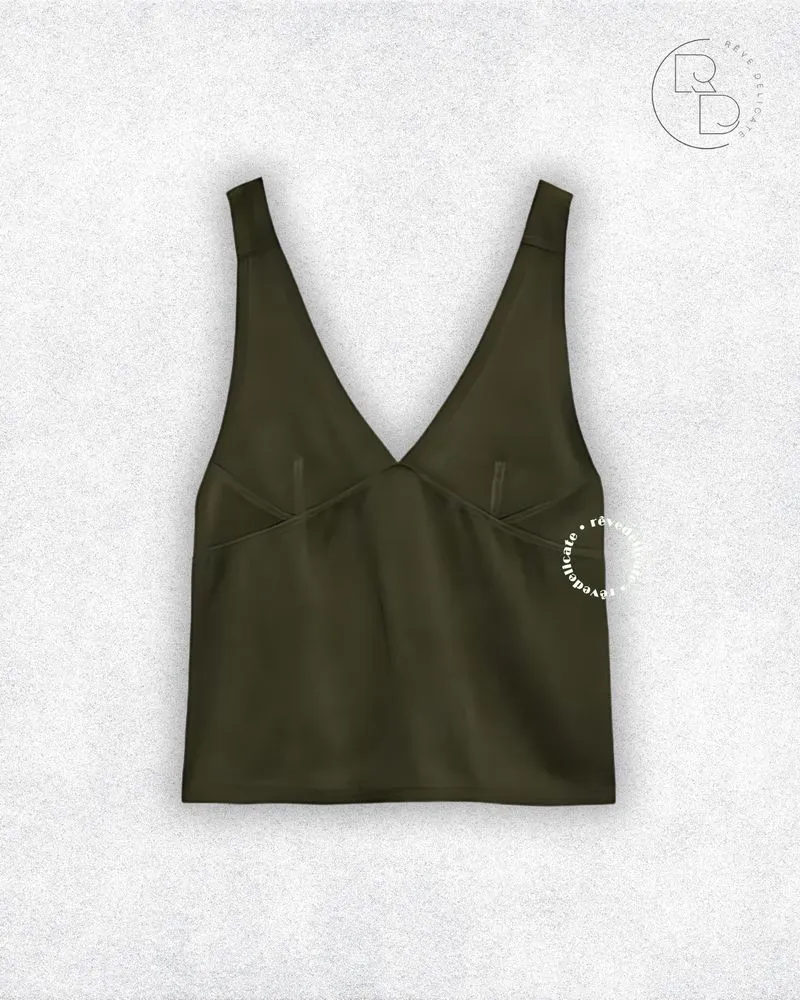 Zara Minimalist Coquette Vest Wanita black photo 1