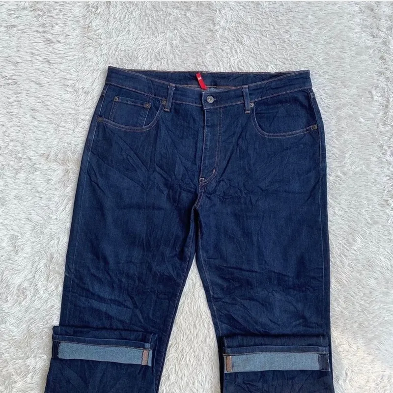 Uniqlo Streetwear Emo Jeans Pria navy photo 1