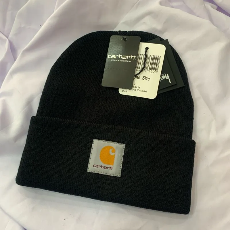 Stussy carhartt acrylic watch beanie hat photo 1