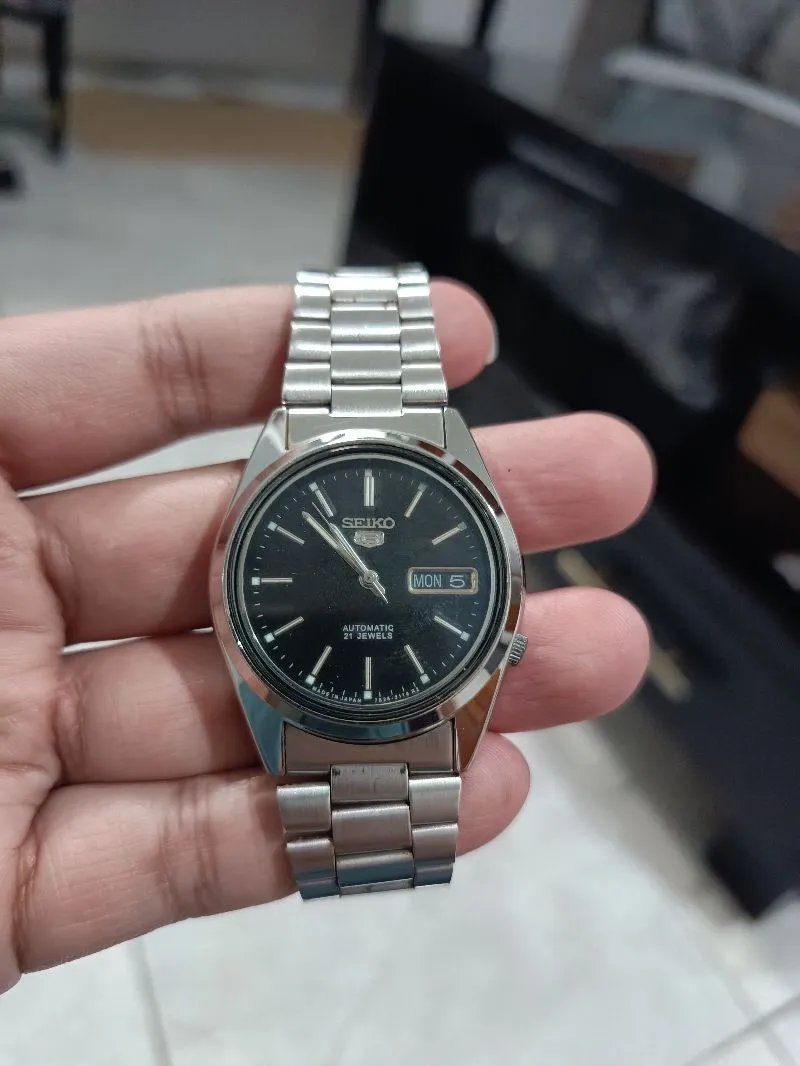 Jam Tangan Seiko Automatic 196050 kondisi normal Preloved