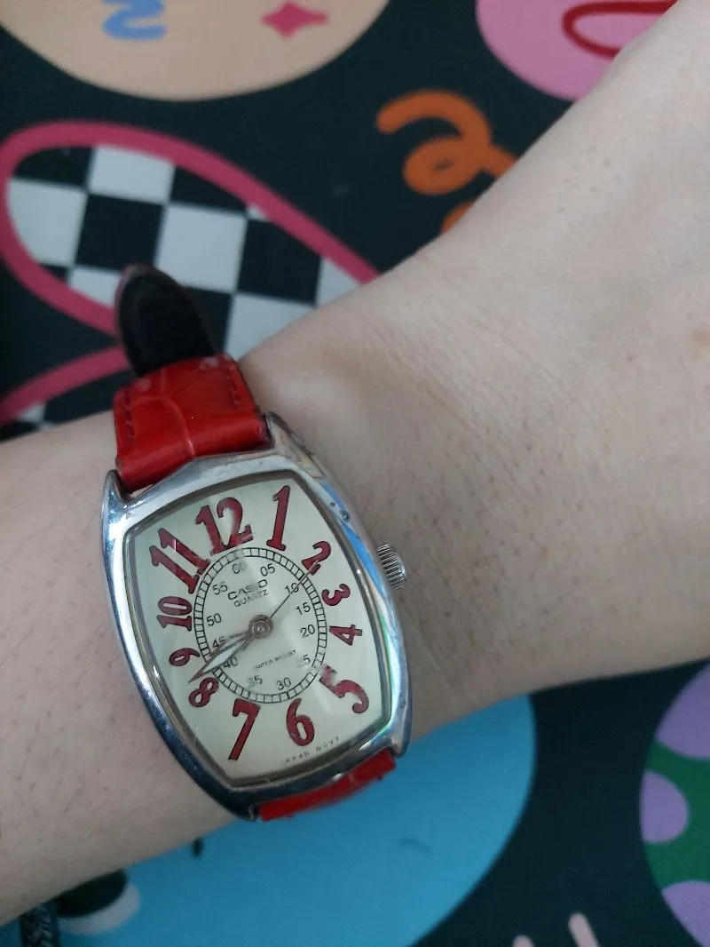 Jam Tangan CASIO LTP-1208E-9B2D RED photo 1