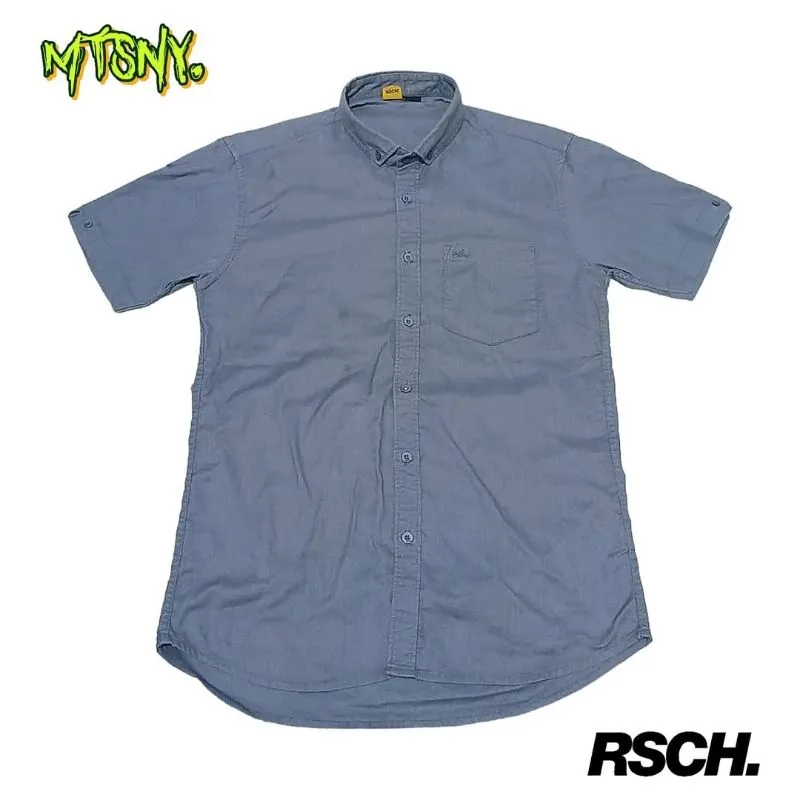 Kemeja Slim Fit Kasual Kerja Ouval Research Rsch Sch Lengan  photo 1