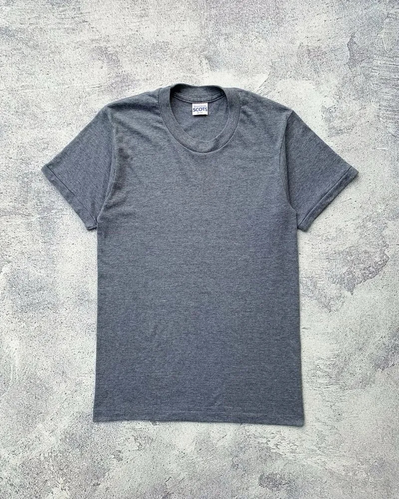 Stanfields Scots 1980s Single Stitch Blank Tee. photo 1