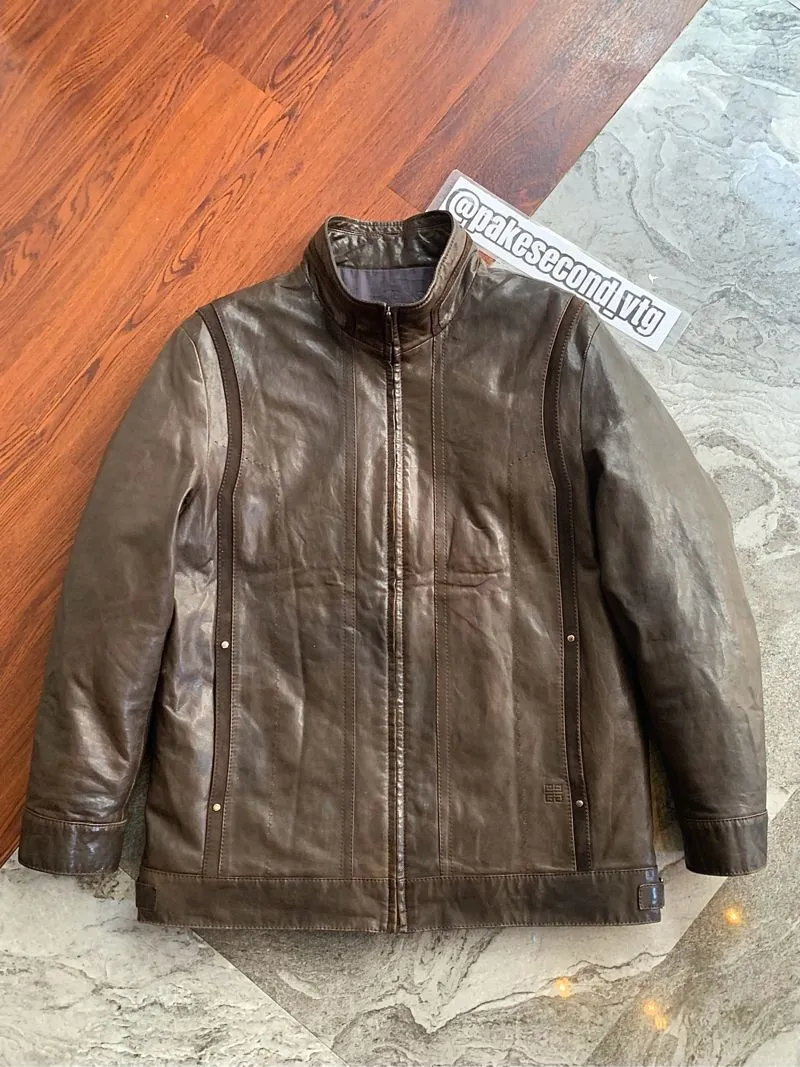 Jaket kulit Givenchy Leaher Jacket Preloved