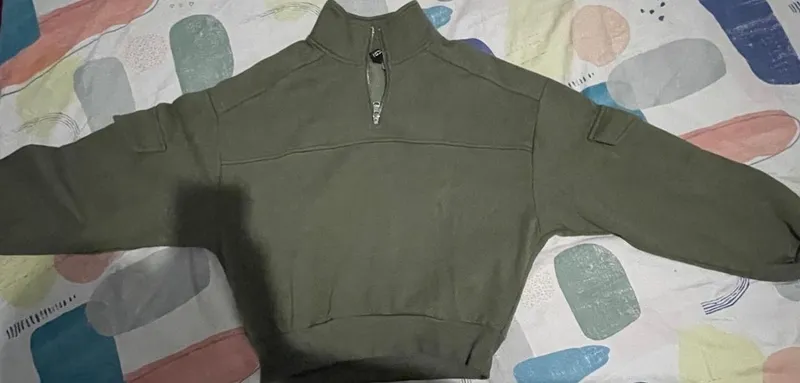 H&M Fairy Casual Track jacket Wanita green gray photo 1