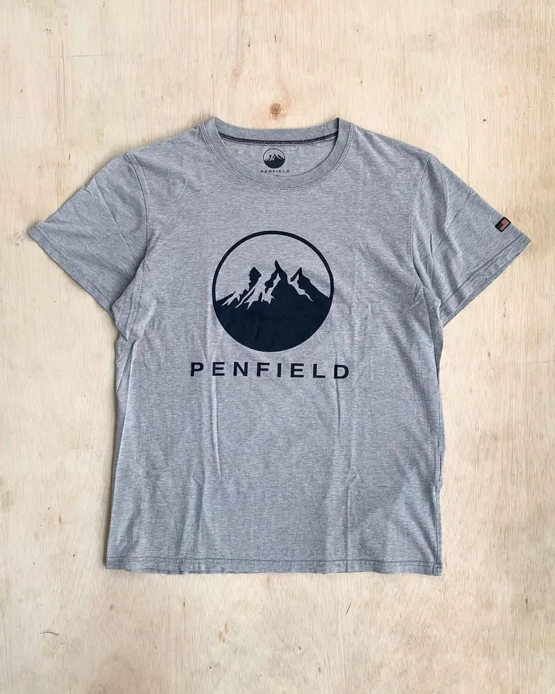Penfield Vintage Casual T-shirt Pria black gray photo 1