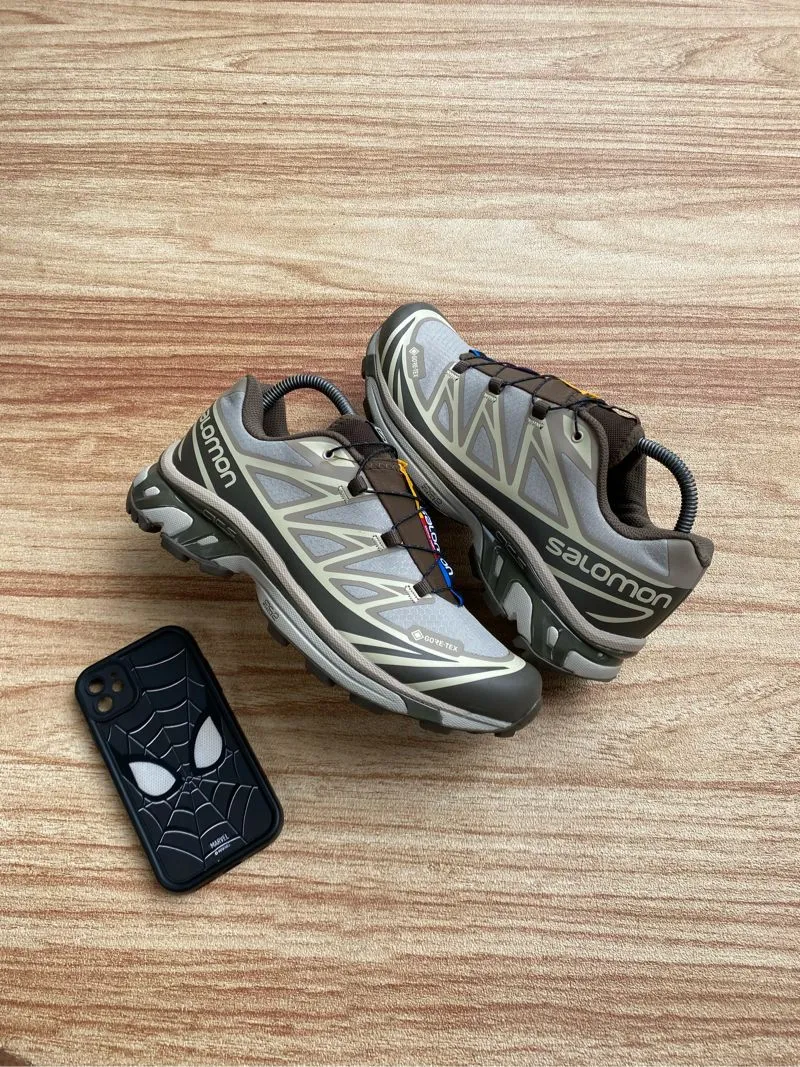 Salomon Casual Sportswear Sneakers Pria khaki gray photo 1
