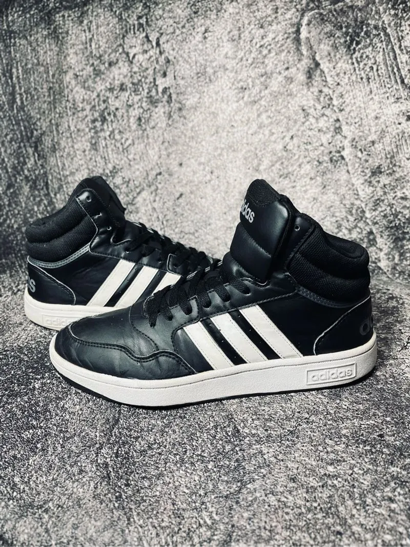 Adidas Hoops mid black white original photo 1