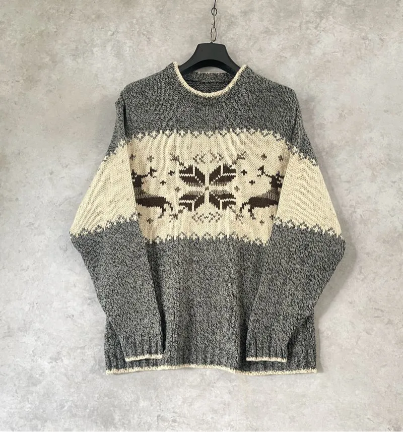 VINTAGE NORDIC WINTER SWEATER Made in Italy 🇮🇹 photo 1
