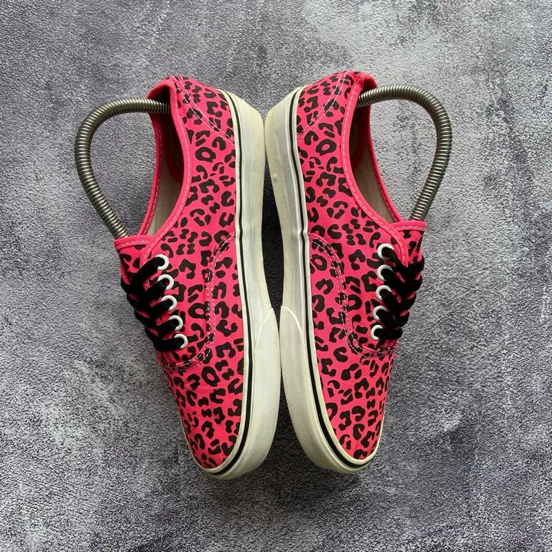 Vans Authentic Leopard Animal Print Hot Pink