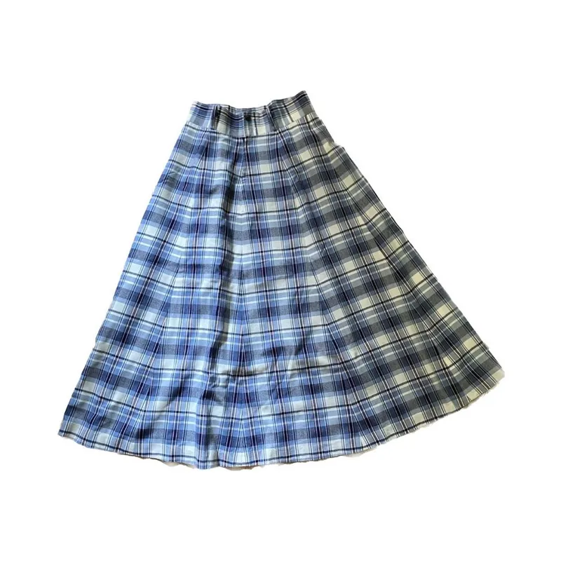 Vintage Y2K Pleated skirt Wanita blue photo 1