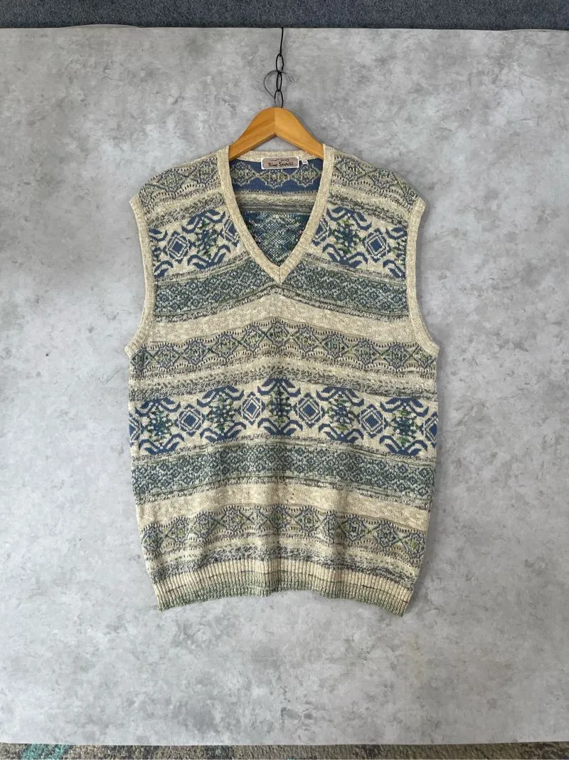  Vintage Italian Knit Vest – Nino Severi photo 1