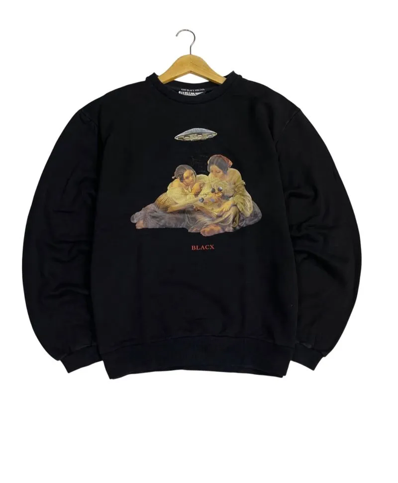 Streetwear Casual Sweatshirt Pria black photo 1