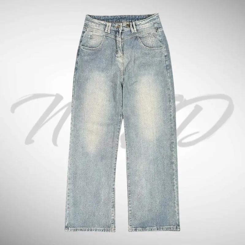 Baggy star 00s washed denim jeans photo 1
