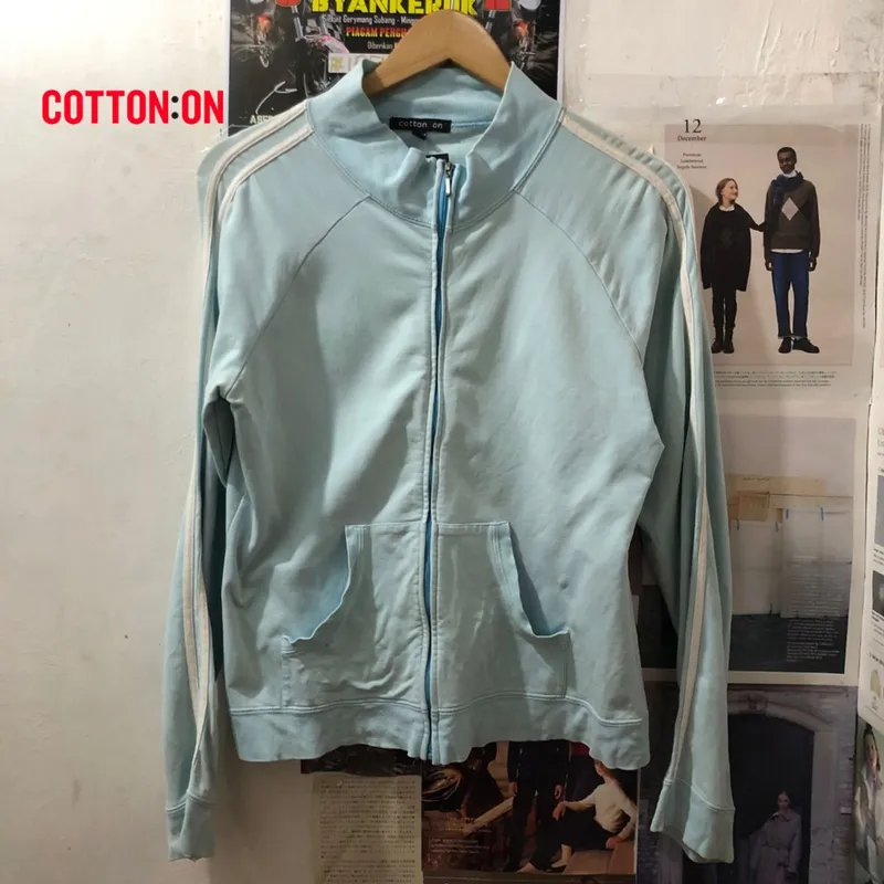 Cotton On Sportswear Track jacket Wanita blue photo 1