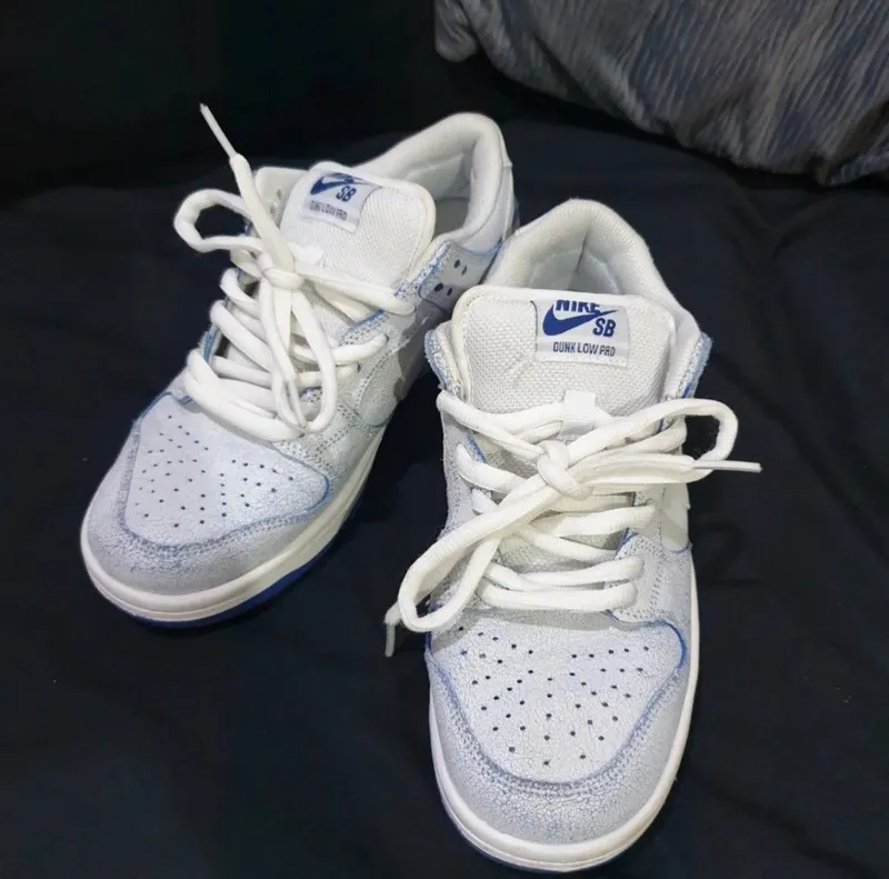 Nike Casual Sneakers Wanita white blue photo 1