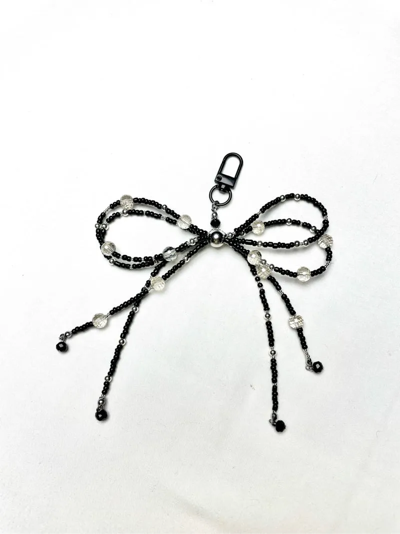 Charm_Black crystal bow charm  photo 1