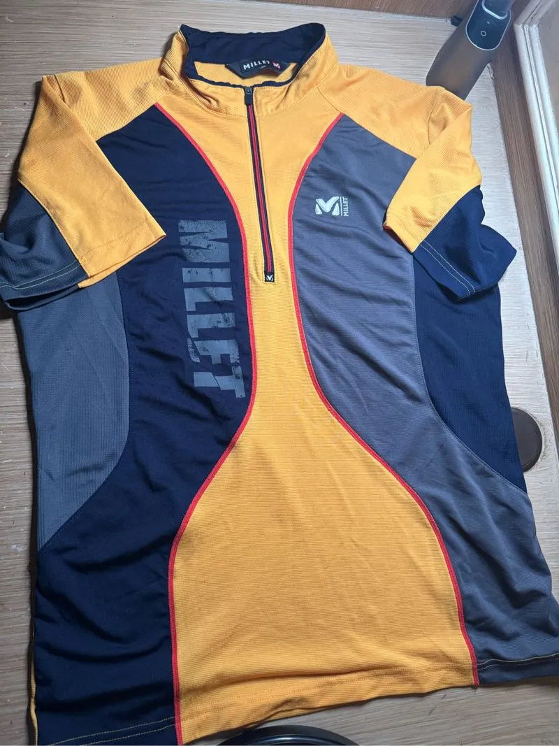 Kaos Outdoor Millet Baselayer Yellow Grey Gunung Hiking Trek photo 1